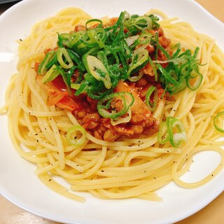 簡単★納豆キムチパスタ